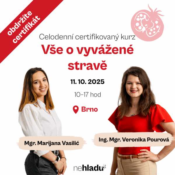 Celodenní certifikovaný kurz: Vše o vyvážené stravě (Brno)